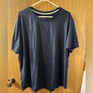 Navy Blue Polyester Men's Shirt